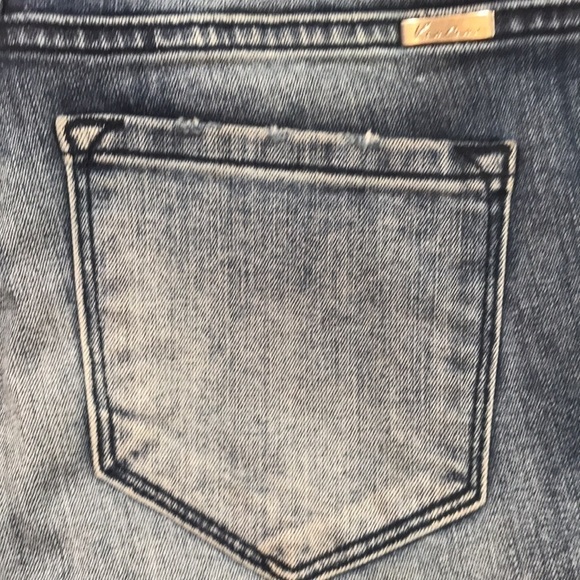 KanCan KC8356M Distressed Medium Rise Busted Knee Skinny Jeans size 27 - Picture 2 of 13